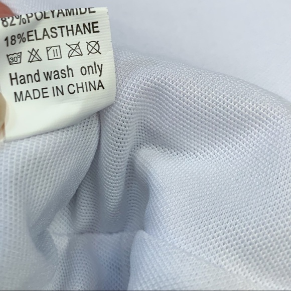 Women’s Brown White Waist Tie One Piece, XL. - Picture 8 of 8